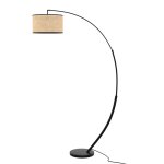 Lampadaire en rotin et mtal
