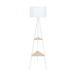 Lampadaire tissu blanc 40 cm