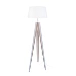 Lampadaire tissu blanc 50 cm