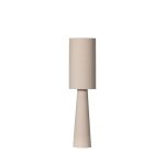 Lampadaire en tissu bouclette h90cm - beige