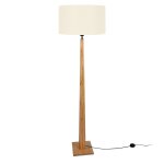 Lampadaire tosel , bois, noir , h161xd45xp45cm