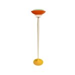 Lampadaire tosel , bois, orange , h162xd40xp40cm