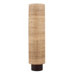 Lampadaire tube en raphia et bois d'hva h140