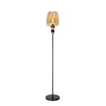 Lampadaire verre ambr� 34 cm