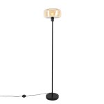 Lampadaire en verre beige Lampadaire en verre beige