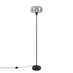 Lampadaire en verre gris