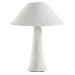 Lampe  poser 45x45x56 avec pied et abat - jour en papier mch blanc