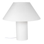 Lampe et abat - jour en papier mach cru