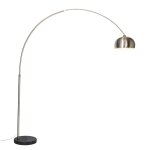 Lampe arc acier abat - jour mtal rglable
