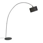 Lampe arc moderne intelligente noire a60 wifi