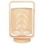 Lampe en bois d'hva et bambou