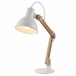 Lampe � poser en bois marron