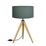 Lampes  poser bois, naturel, h 51xd30xp30cm