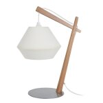 Lampes � poser bois, naturel, h35xd29xp29 cm