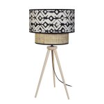 Lampes  poser bois, naturel, h50xd30xp30cm