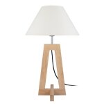 Lampes  poser bois, naturel, h56xd35xp35 cm