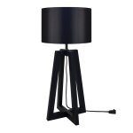 Lampes à poser bois, noir , h 50xd25x p 25cm Lampes à poser bois, noir , h 50xd25x p 25cm