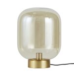 Lampe bulbe en verre et métal doré Lampe bulbe en verre et métal doré