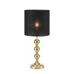 Lampe de bureau 1xe27 laiton bross et noir
