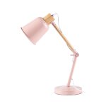 Lampe de bureau en mtal rose pastel