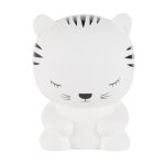 Lampe en céramique tigre blanche et noire h14 Lampe en céramique tigre blanche et noire h14