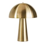 Lampe champignon en mtal dor
