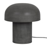 Lampe  poser champignon en mtal finition galva grise h31