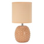 Lampe de chevet en cramique rose  14x27 cm