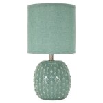 Lampe de chevet en cramique turquoise  14x27 cm