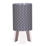 Lampe de chevet avec pied en coton marine