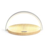 Lampe de chevet tactile 2 en 1 en abs marron