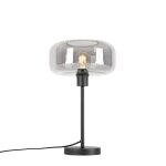 Lampe de chevet en verre gris
