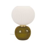 Lampe de chevet en verre kaki