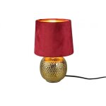 Lampe design en céramique rouge Lampe design en céramique rouge