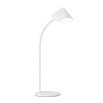Lampe design en mtal blanc