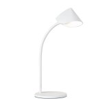 Lampe design en mtal blanc