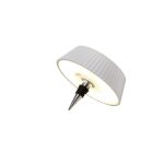 Lampe design en mtal blanc