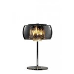 Lampe design en verre chrome