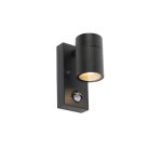 Lampe  dtecteur extrieur en acier inoxydable noir