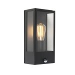 Lampe  dtecteur extrieur en acier inoxydable noir