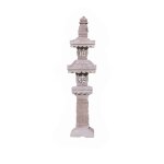 Lampe jardin japonais pierre de lave 1. 50 m