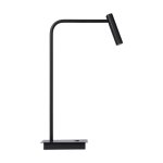 Lampe à led de lecture lampe de table en hauteur noire 49 cm en métal Lampe à led de lecture lampe de table en hauteur noire 49 cm en métal