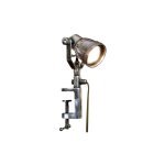 Lampe  poser en mtal argent