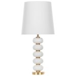 Lampe � poser m�tal blanc