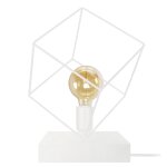 Lampes � poser m�tal, blanc , h37xd35xp35cm