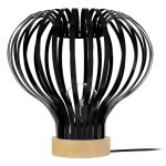 Lampe a poser mtal noir 34 cm