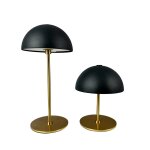 Lampe à poser en métal noir paquet de 2 Lampe à poser en métal noir paquet de 2