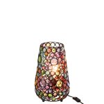 Lampe  poser en mosaque multicolore 23x14x35 cm