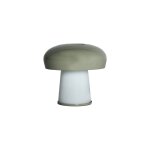 Lampe de salon en verre blanc, 35x35x35 cm