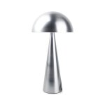 Lampe de table argent en métal 25xh50cm Lampe de table argent en métal 25xh50cm